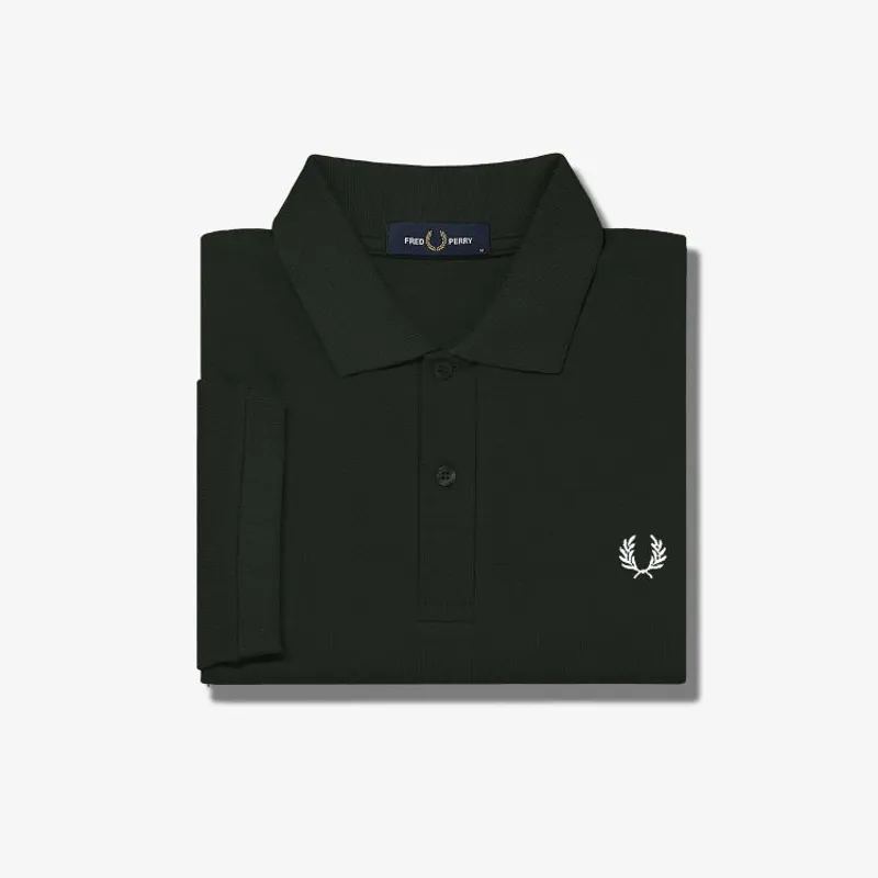 Fred Perry Plain Polo Shirt M6000 - Night Green-4