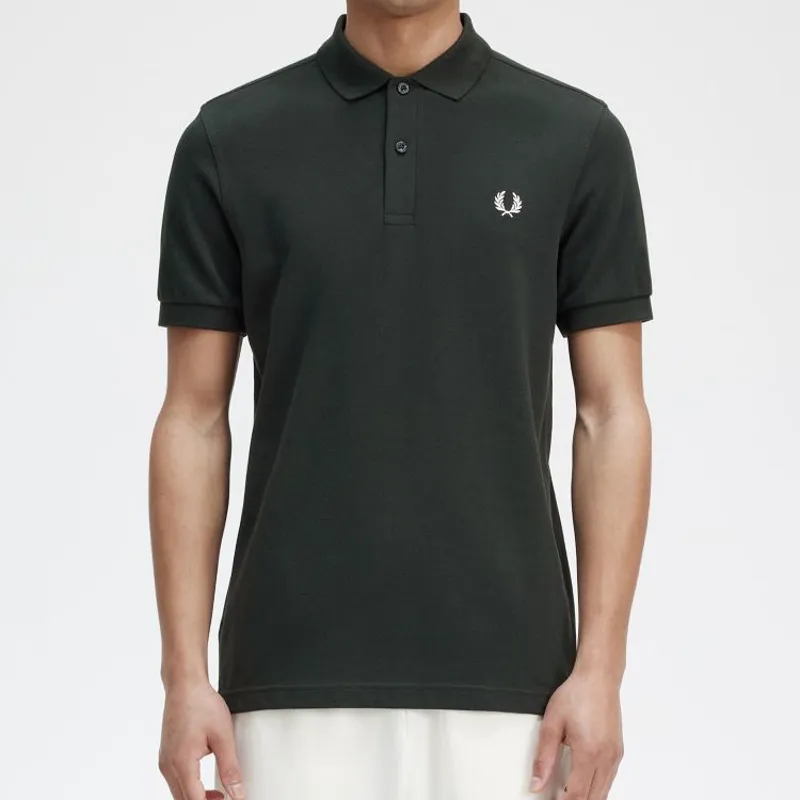 Fred Perry Plain Polo Shirt M6000 - Night Green-1