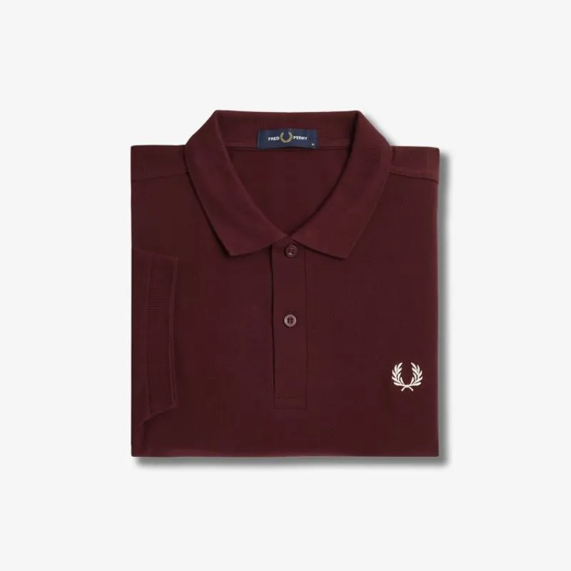 Fred Perry Plain Polo Shirt M6000 - Oxblood-2