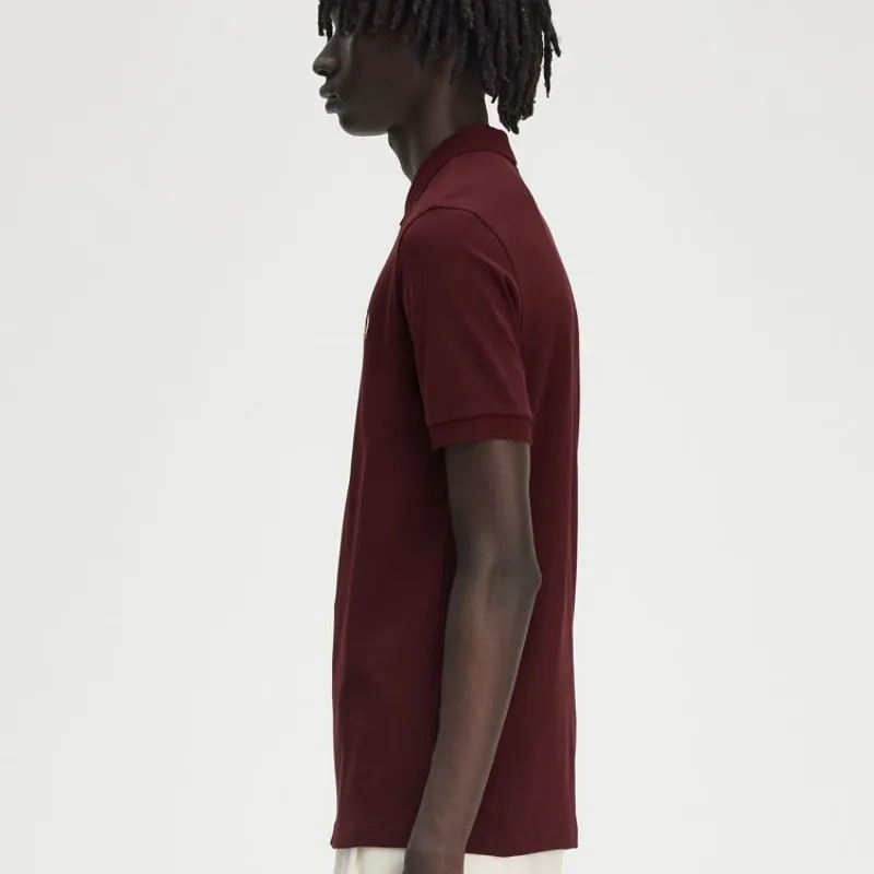 Fred Perry Plain Polo Shirt M6000 - Oxblood-5