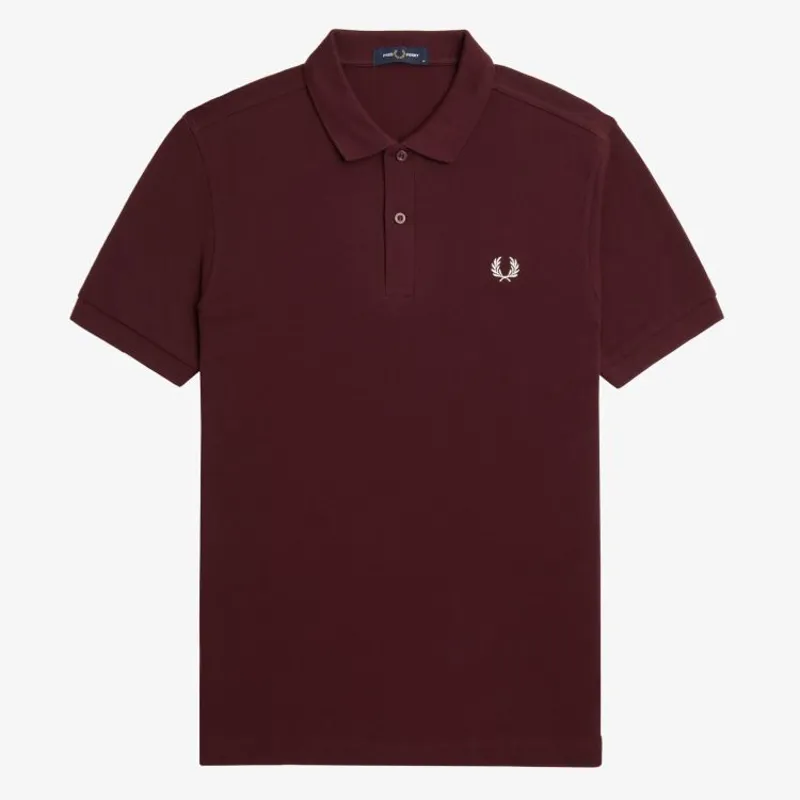 Fred Perry Plain Polo Shirt M6000 - Oxblood