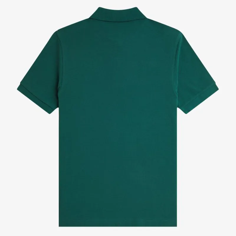 Fred Perry Plain Polo Shirt M6000 - Sport Green/Track Blue-1