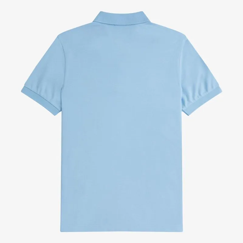 Fred Perry Plain Polo Shirt M6000 - Track Blue/Sport Green-1