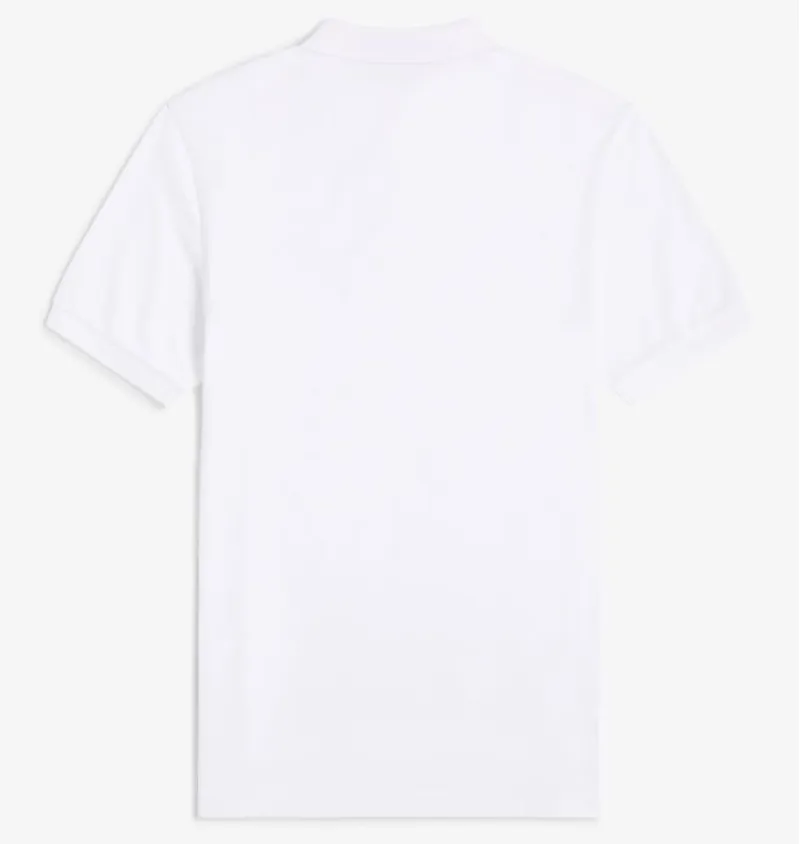 Fred Perry Plain Polo Shirt M6000 - White-1