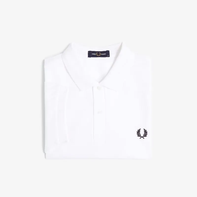 Fred Perry Plain Polo Shirt M6000 - White-2