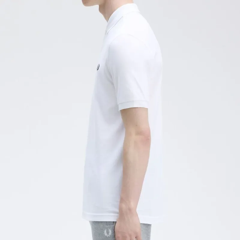 Fred Perry Plain Polo Shirt M6000 - White-5