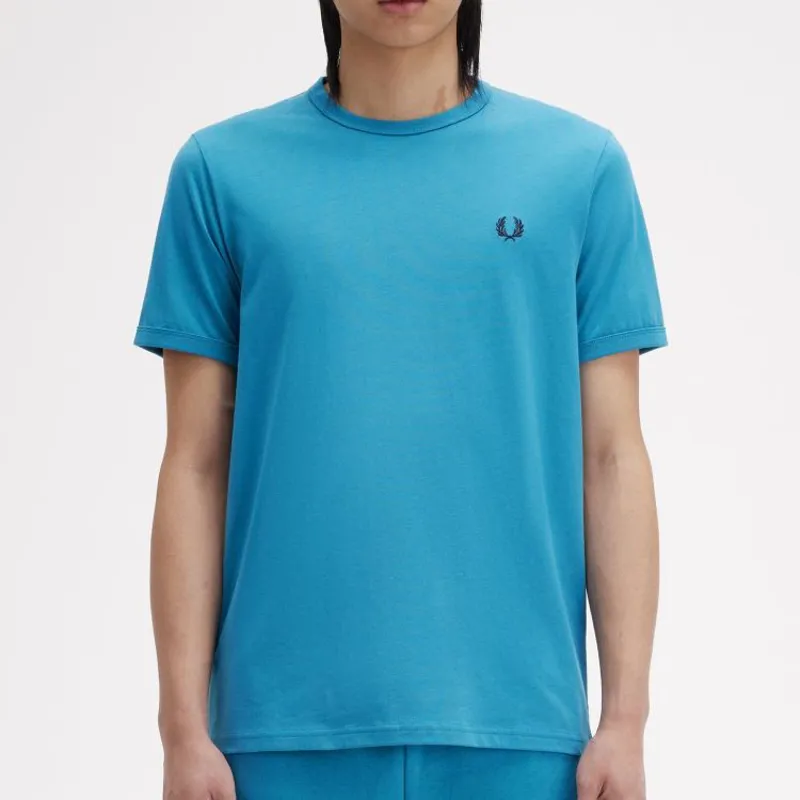 Fred Perry Ringer T-Shirt - Runaway Ocean-2