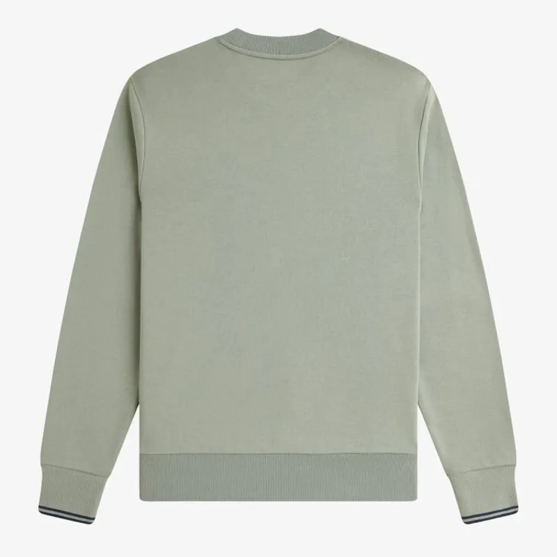Fred Perry Sweatshirt - Bayleaf/Dark Airforce/Tennis Blue-1