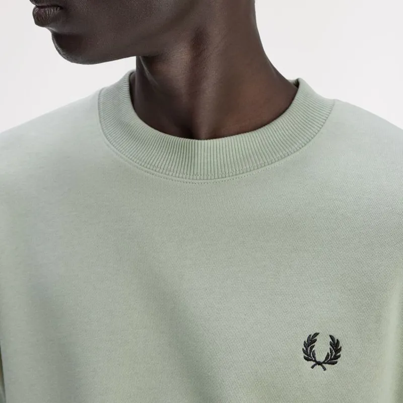 Fred Perry Sweatshirt - Bayleaf/Dark Airforce/Tennis Blue-2