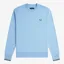 Fred Perry Sweatshirt - Track Blue/Burnt Red/Sport Green
