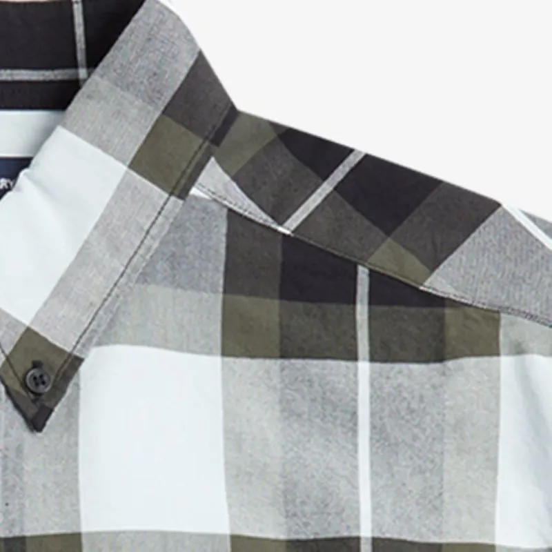 Fred Perry Tartan Shirt - Light Ice-2