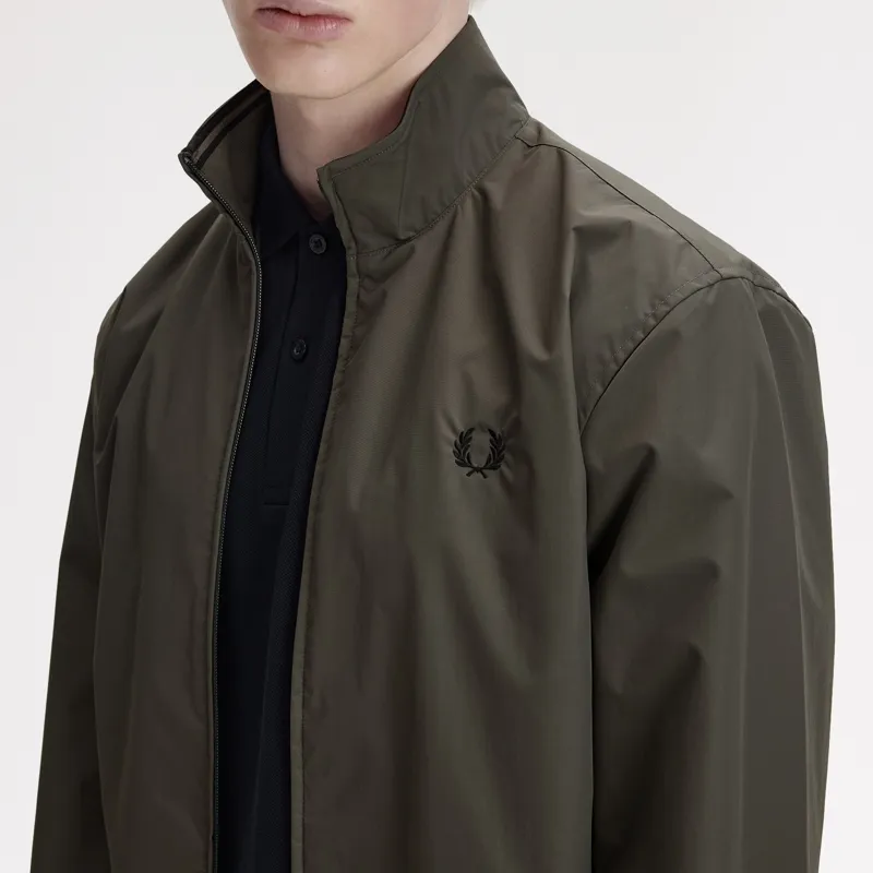 Fred Perry The Brentham Jacket - Field Green/Black-4