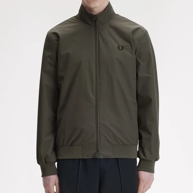 Fred Perry The Brentham Jacket - Field Green/Black-7