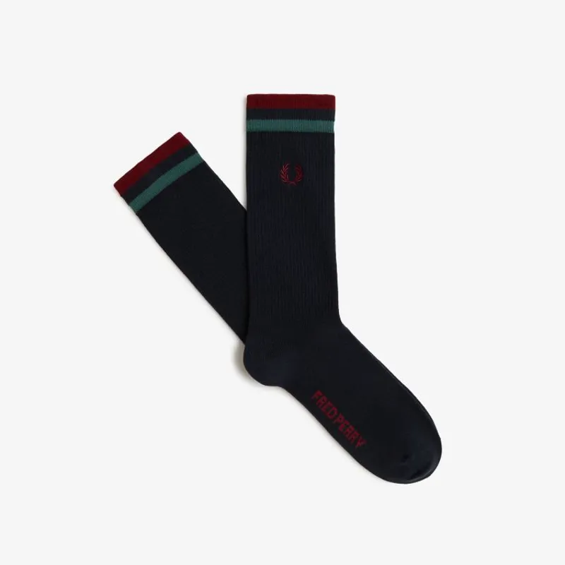 Fred Perry Tipped Sports Socks - Navy