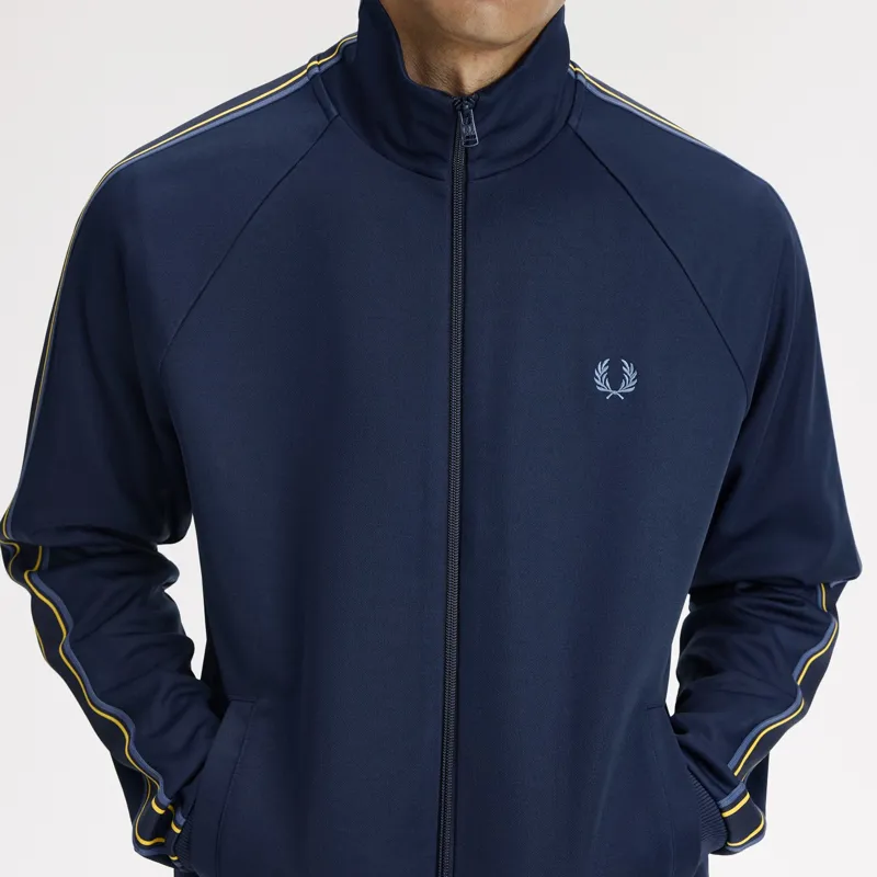 Fred Perry Tramline Tape Track Jacket - Tennis Blue-2