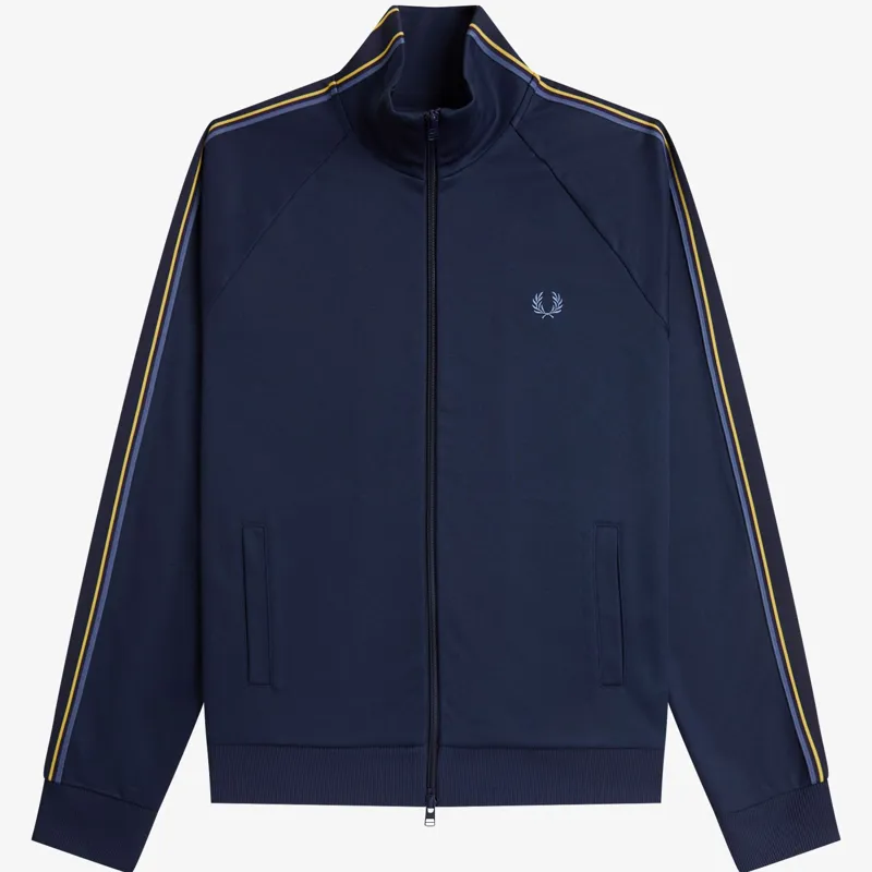 Fred Perry Tramline Tape Track Jacket - Tennis Blue