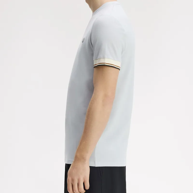 Fred Perry Twin Tipped Cuff T-Shirt - Dusky Blue-3