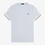 Fred Perry Twin Tipped Cuff T-Shirt - Dusky Blue