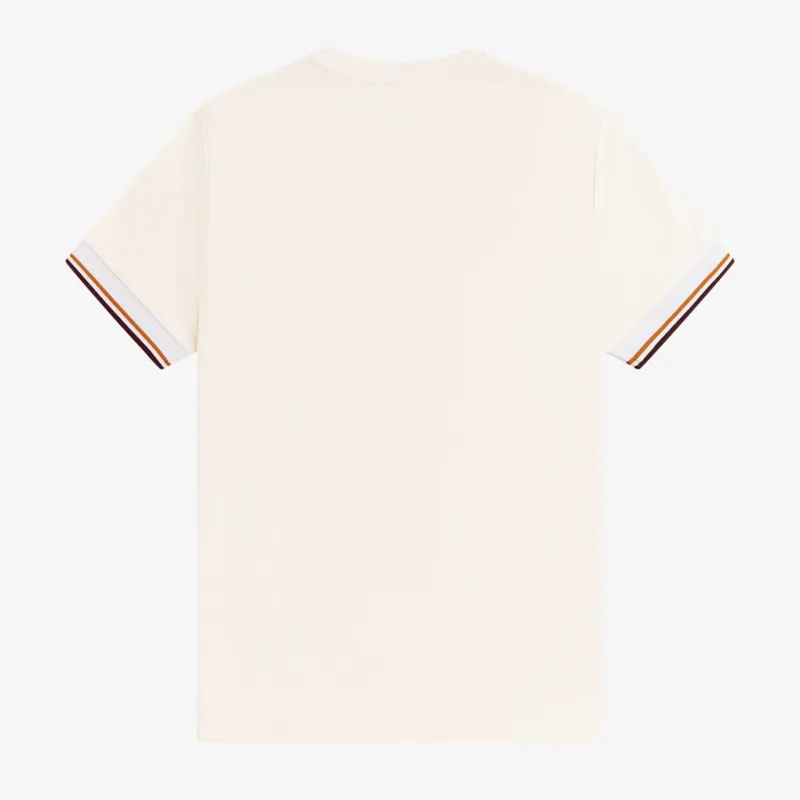 Fred Perry Twin Tipped Cuff T-Shirt - Ecru-1