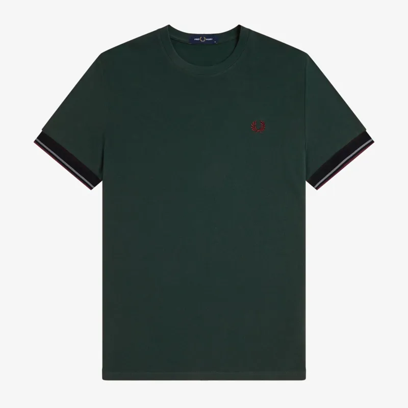 Fred Perry Twin Tipped Cuff T-Shirt - Grassroots