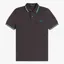 Fred Perry Twin Tipped Polo Shirt M3600 - Anchor Grey/Light Ice/Sport Green