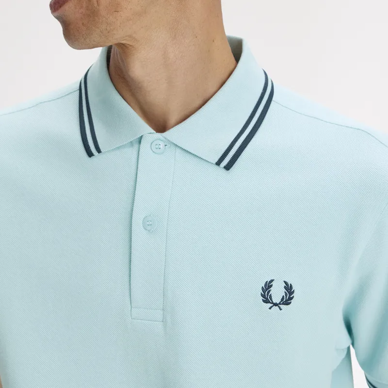 Fred Perry Twin Tipped Polo Shirt M3600 - Ball Boy Blue/Dark Airforce-3