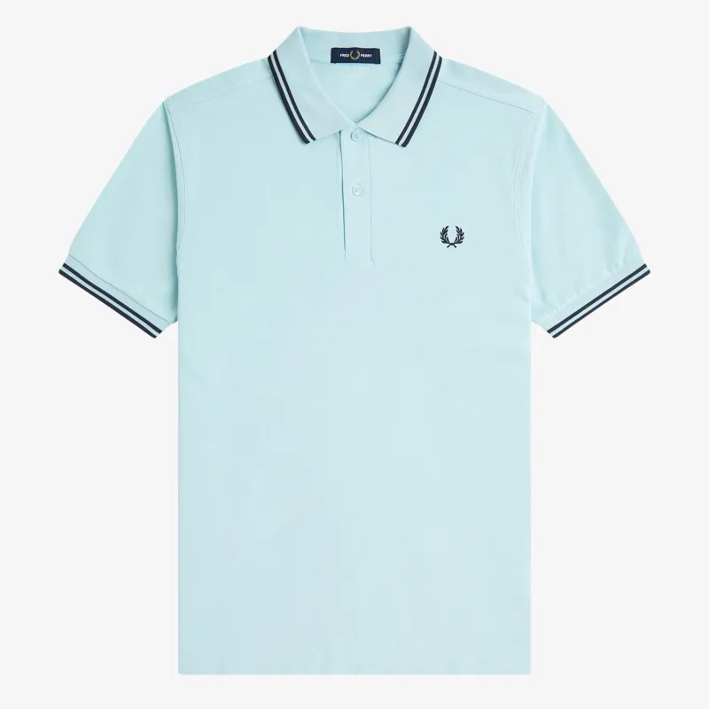 Fred Perry Twin Tipped Polo Shirt M3600 - Ball Boy Blue/Dark Airforce