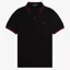 Fred Perry Twin Tipped Polo Shirt M3600 - Black/Burnt Red