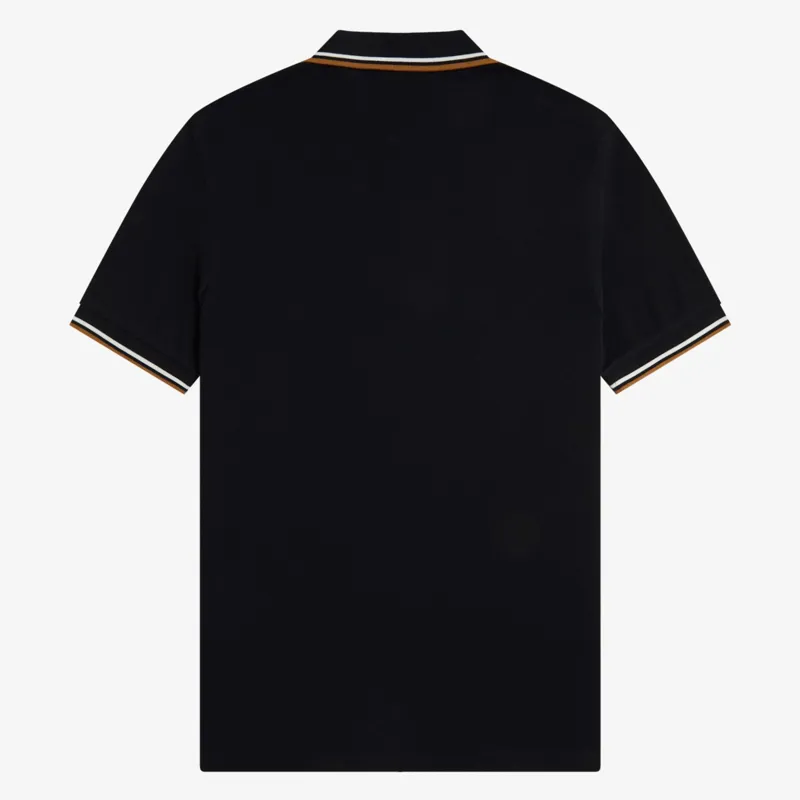 Fred Perry Twin Tipped Polo Shirt M3600 - Black-1