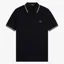 Fred Perry Twin Tipped Polo Shirt M3600 - Black