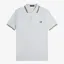 Fred Perry Twin Tipped Polo Shirt M3600 - Dusky Blue/Dark Caramel/Night Green