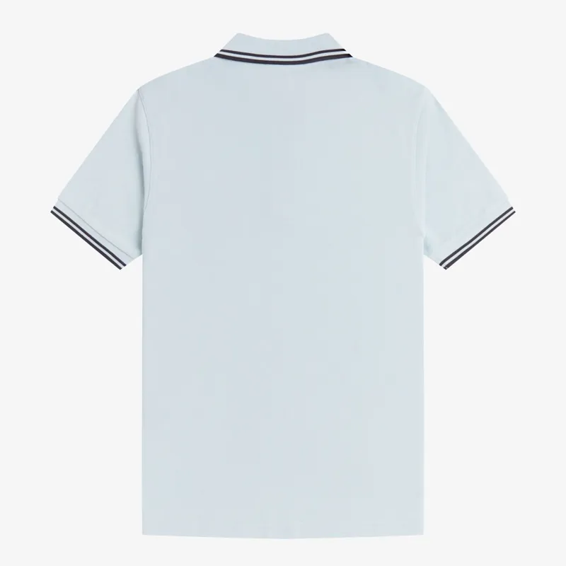 Fred Perry Twin Tipped Polo Shirt M3600 - Light Ice/Anchor Grey/Anchor Grey-1