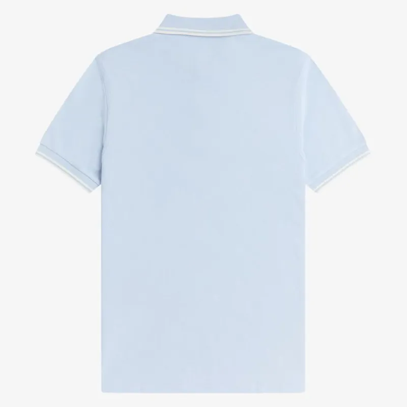 Fred Perry Twin Tipped Polo Shirt M3600 - Light Smoke/Ecru-1