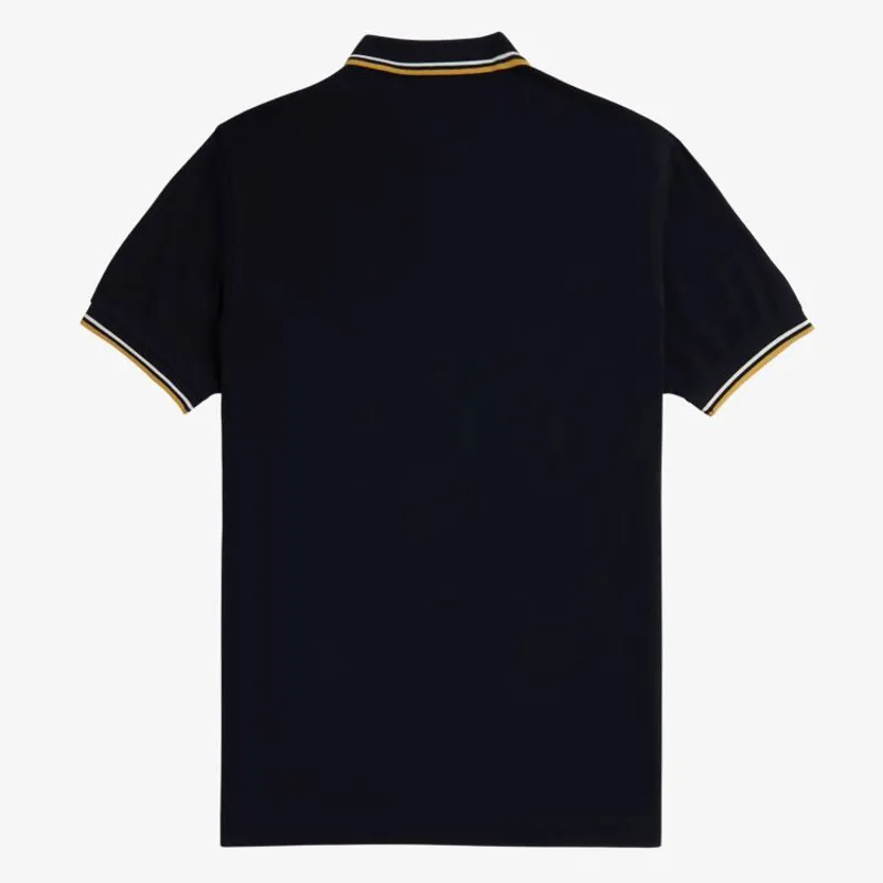 Fred Perry Twin Tipped Polo Shirt M3600 - Navy/Ecru/Honeycomb-1