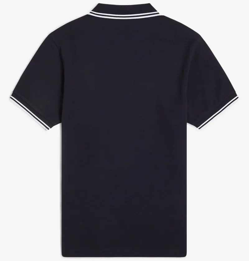 Fred Perry Twin Tipped Polo Shirt M3600 - Navy/White-1