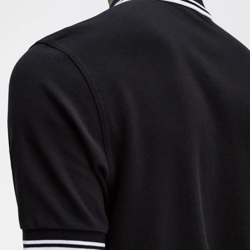 Fred Perry Twin Tipped Polo Shirt M3600 - Navy/White-5