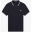Fred Perry Twin Tipped Polo Shirt M3600 - Navy/White
