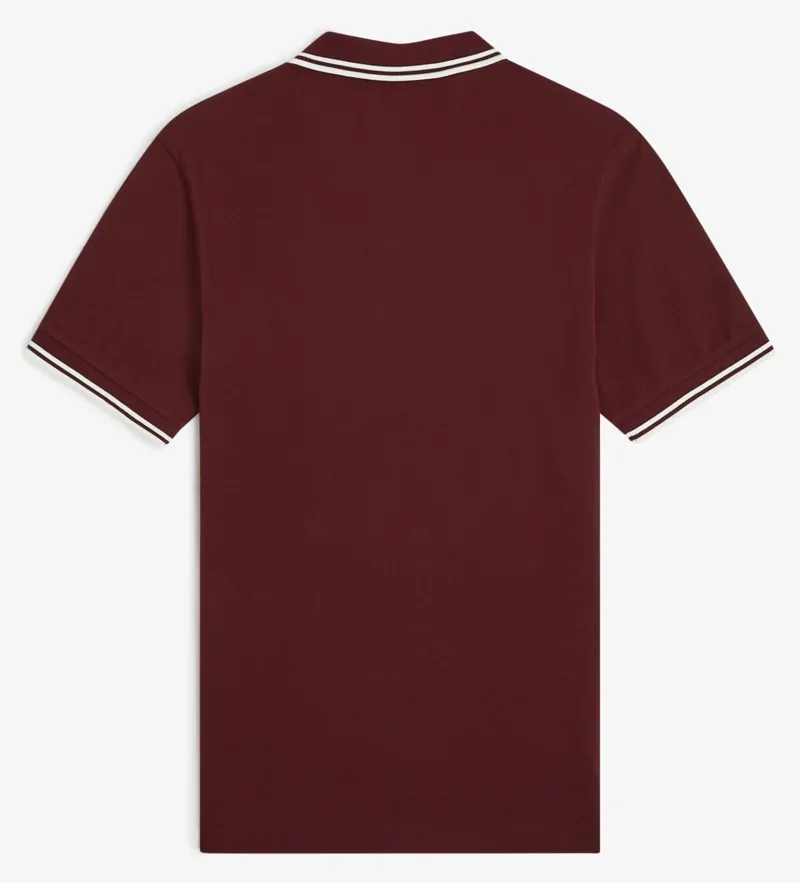 Fred Perry Twin Tipped Polo Shirt M3600 - Oxblood-1