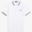 Fred Perry Twin Tipped Polo Shirt M3600 - White/Black