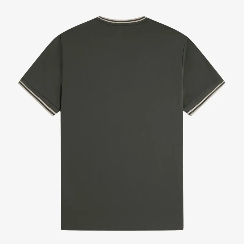 Fred Perry Twin Tipped T-Shirt M1588V - Field Green/Oatmeal-1