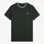 Fred Perry Twin Tipped T-Shirt - Night Green/Snow White