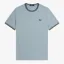 Fred Perry Twin Tipped T-Shirt - Stockport Blue/Oxblood/Grassroots