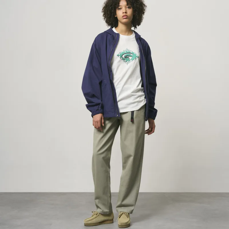 Gramicci Herringbone Hooded Jacket - Navy-1