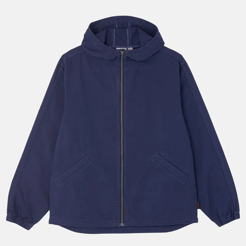 Gramicci Herringbone Hooded Jacket - Navy