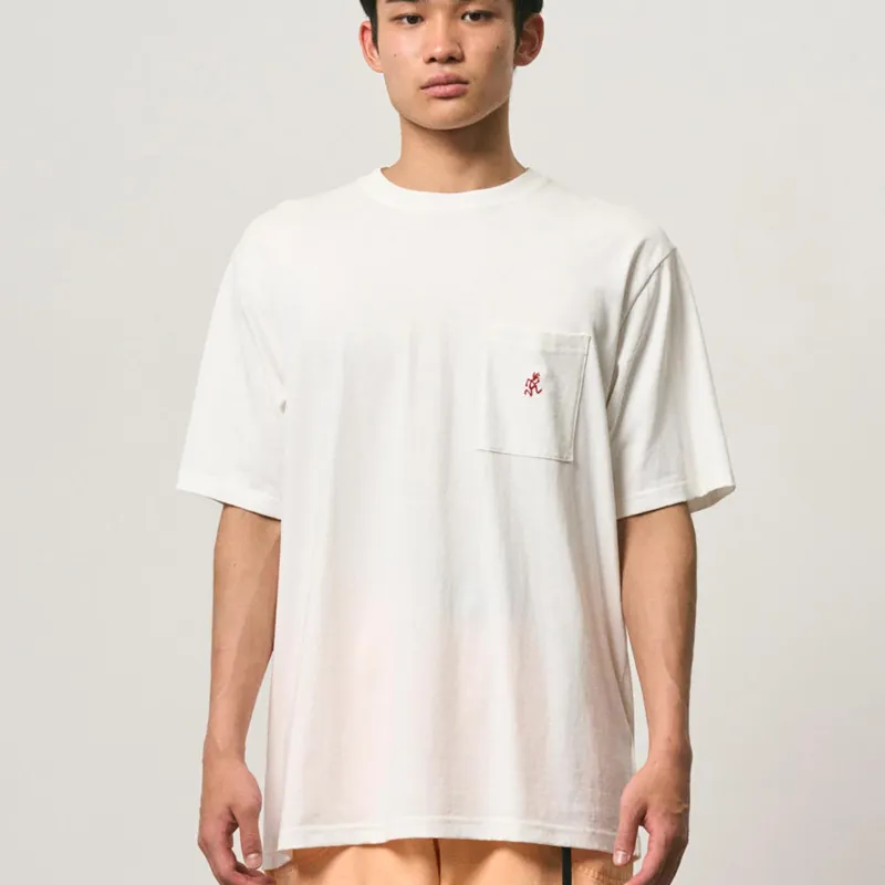 Gramicci One Point Tee - White-1