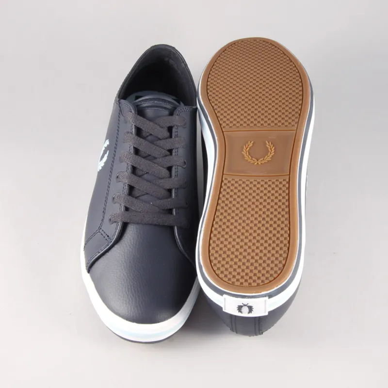 Fred Perry Kingston Leather - Navy-4