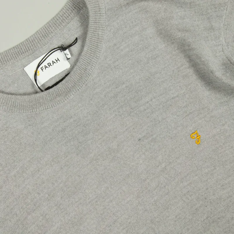 Farah Mullen Crew Sweater - Rain Heather-1