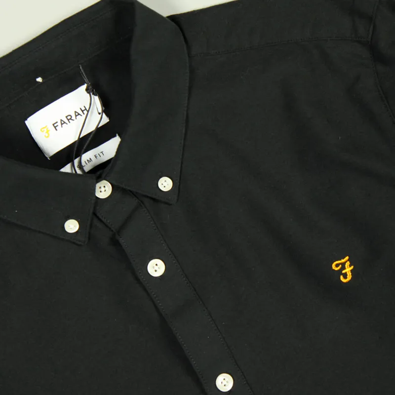 Farah Brewer LS Shirt - Black Ink-1