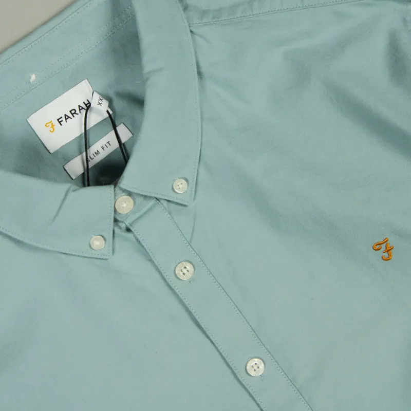 Farah Brewer LS Shirt - Light Turquoise-1
