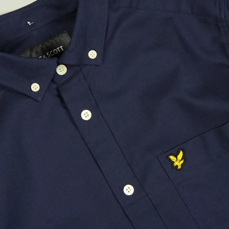 Lyle and Scott Oxford Shirt - Navy-1